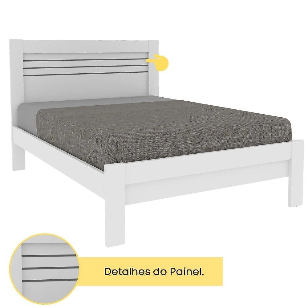 Cama Casal Safira Tcil Neve