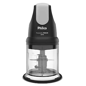 Processador Philco PMN04B 3 em 1 400W Jarra 600ml 4 Lâminas Preto