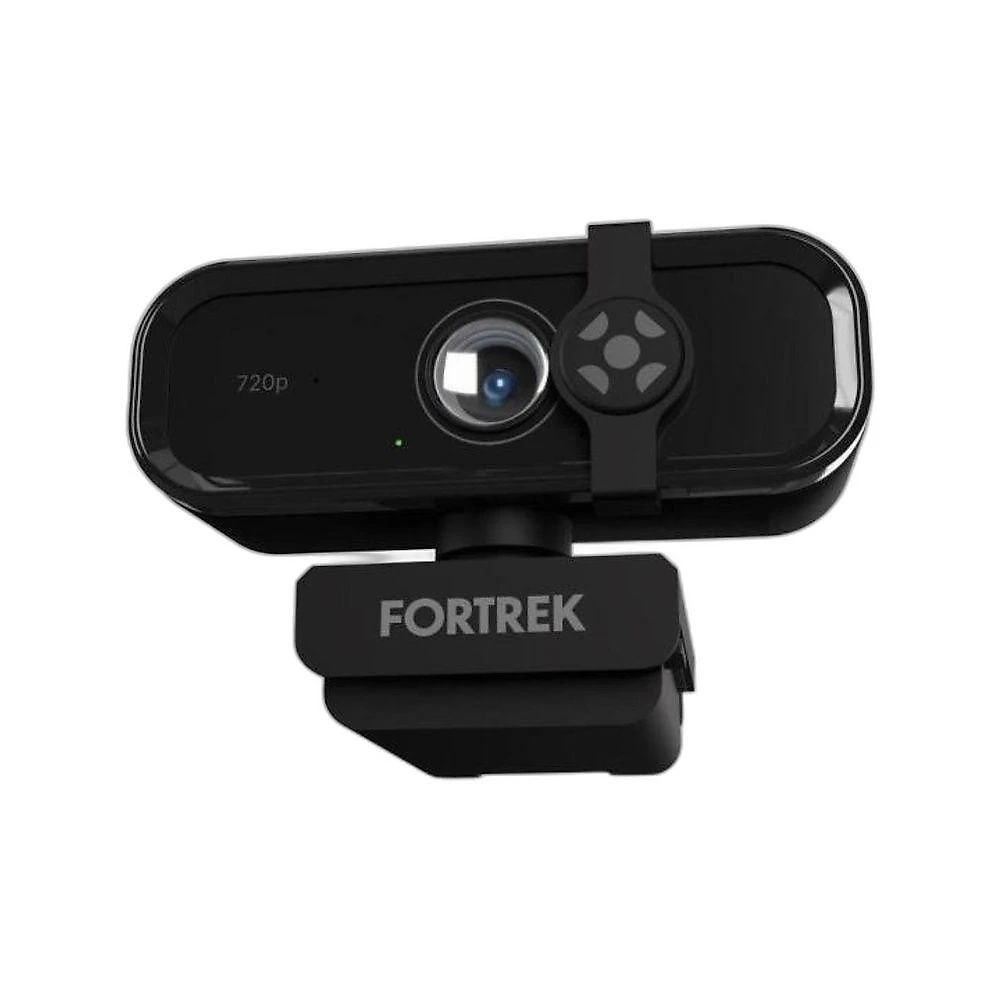 Webcam Vision 10 720p 30fps com FOV 90 graus  e Cancelamento de Ruído Preto Fortrek webcontinental-7898554608932
