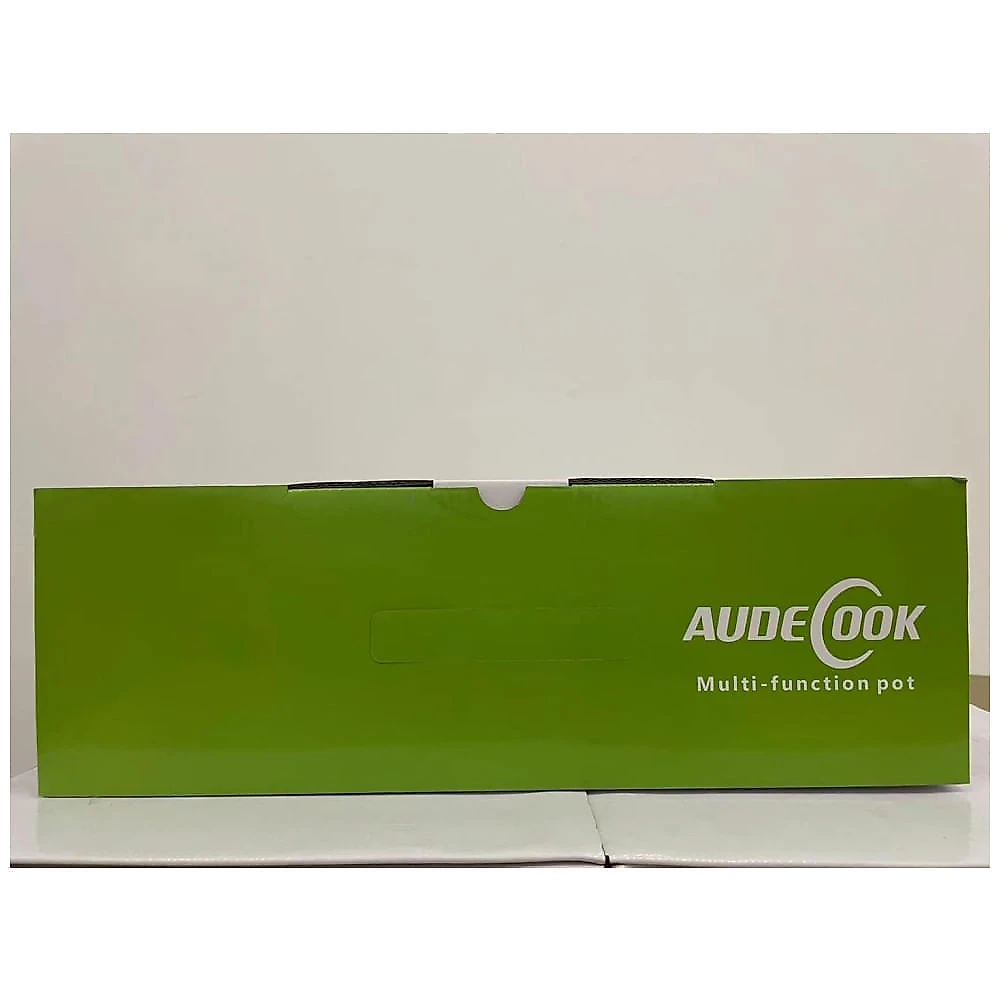 Panela Elétrica Mini Audecook Hot Pot - 1,7L, Portátil Antiaderente, Ajuste de Potência, Cozinheiro de Ramen para Viagens - Ideal para aventureiros