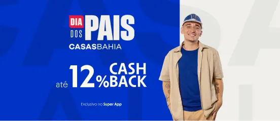 Casas Bahia com até 12% de cashback