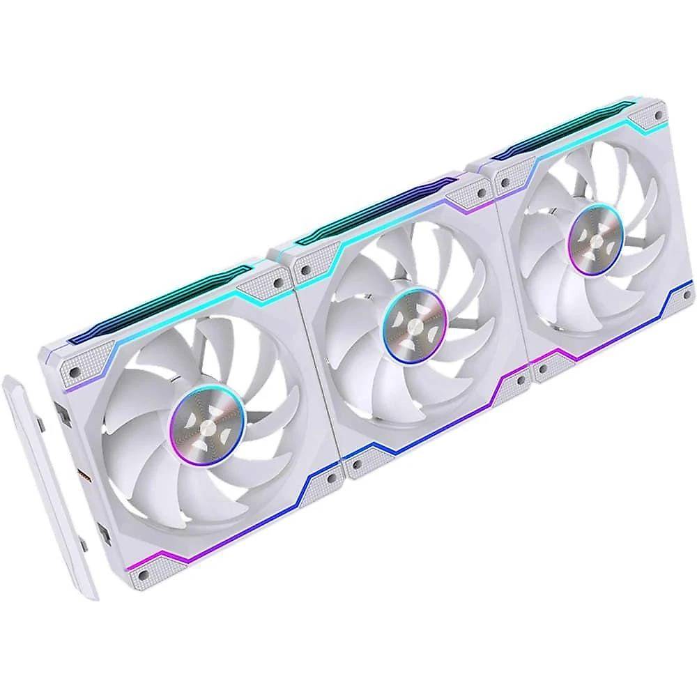 Kit Cooler Fan Twister Unifan Wireless ARGB Branco Fortrek para Setup Gamer