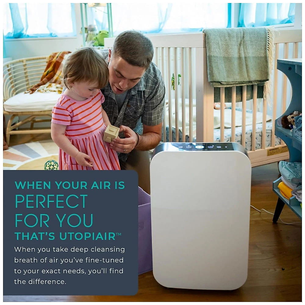Purificador de Ar Alen BreatheSmart 35i com Filtro HEPA Puro - Ideal para Combater Poeira e Alergenos em 46,5 a 93 Metros Quadrados