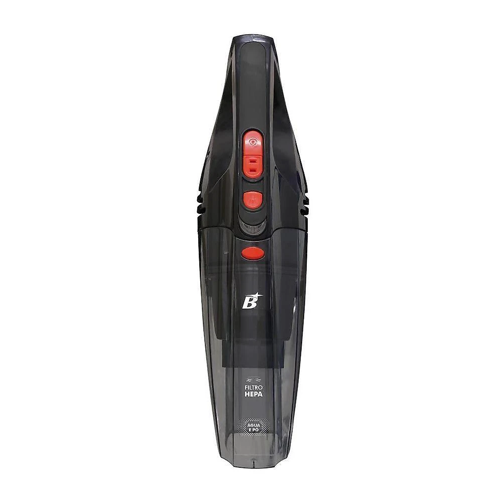 Aspirador portátil britânia base01 60w 0,6l pó e Água com lanterna cinza bivolt