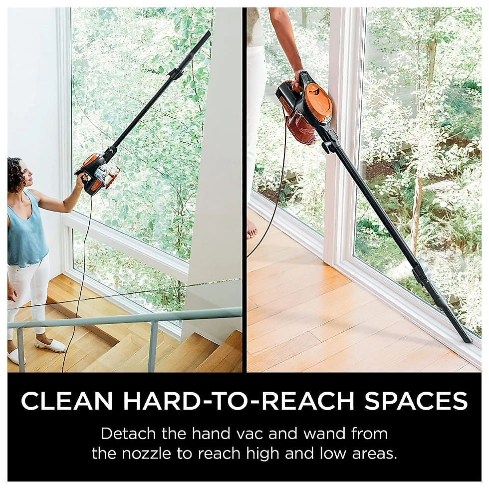 Aspirador de Pó Shark HV302 Multifuncional com Fio com Acessórios Ideal para Pets, 110V, Laranja