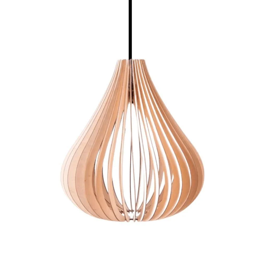 Luminária de Teto Pendente Mesquita em MDF Preta Bivolt 100W Lenobre