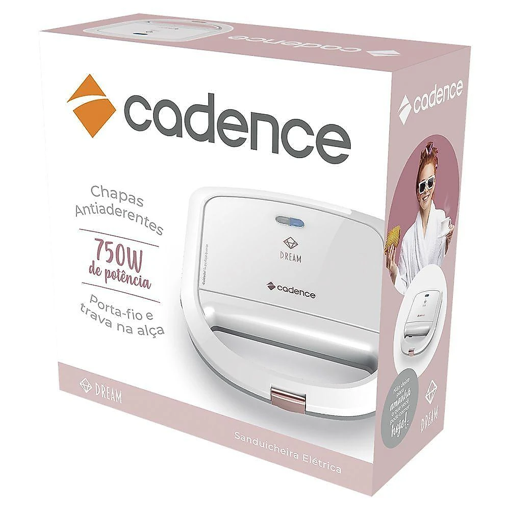 Sanduicheira Cadence Dream Rosé Gold 220V