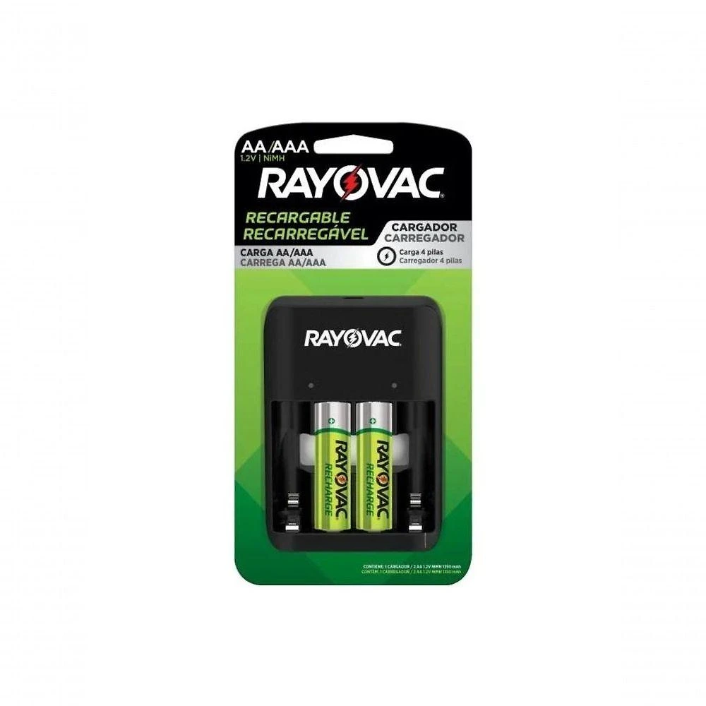 Carregador De Pilhas Aa-aaa Rayovac Sm-4 Usb