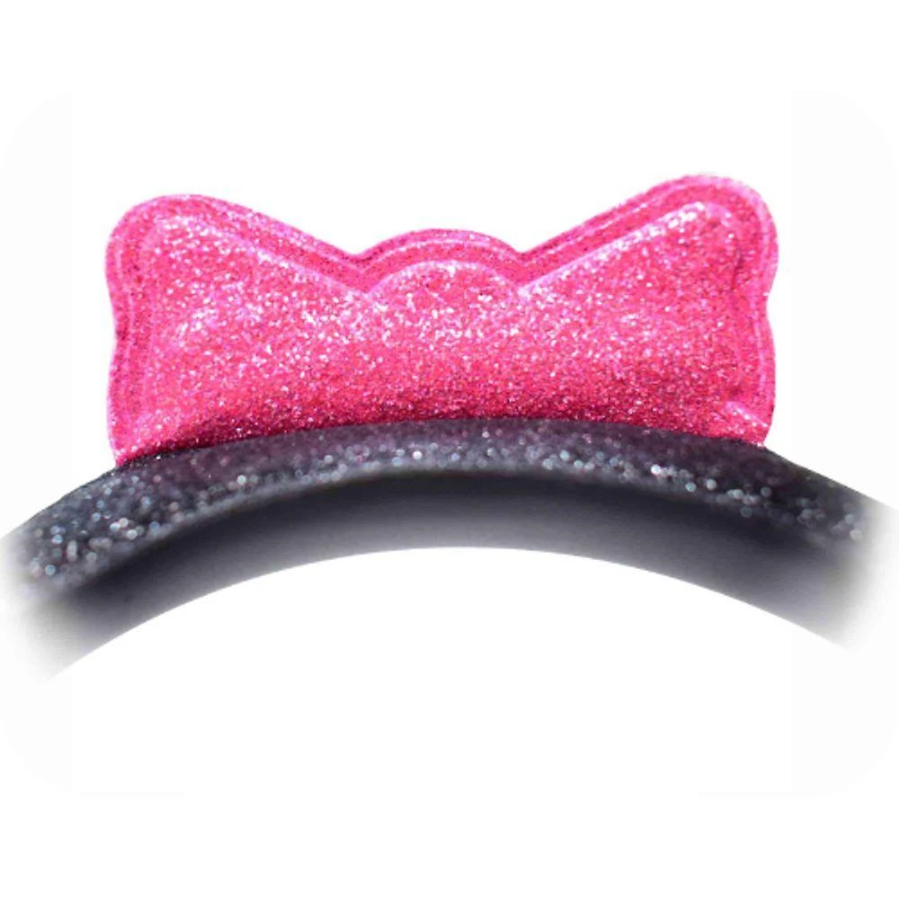 Miniatura Headphone Cat Ear Fone De Ouvido K-mex Preto E Rosa Ar30