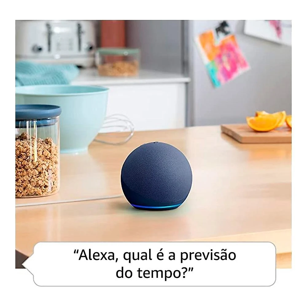 Echo Dot 5ª geração Amazon, com Alexa, Smart Speaker, Azul - B09B8QFYZ2