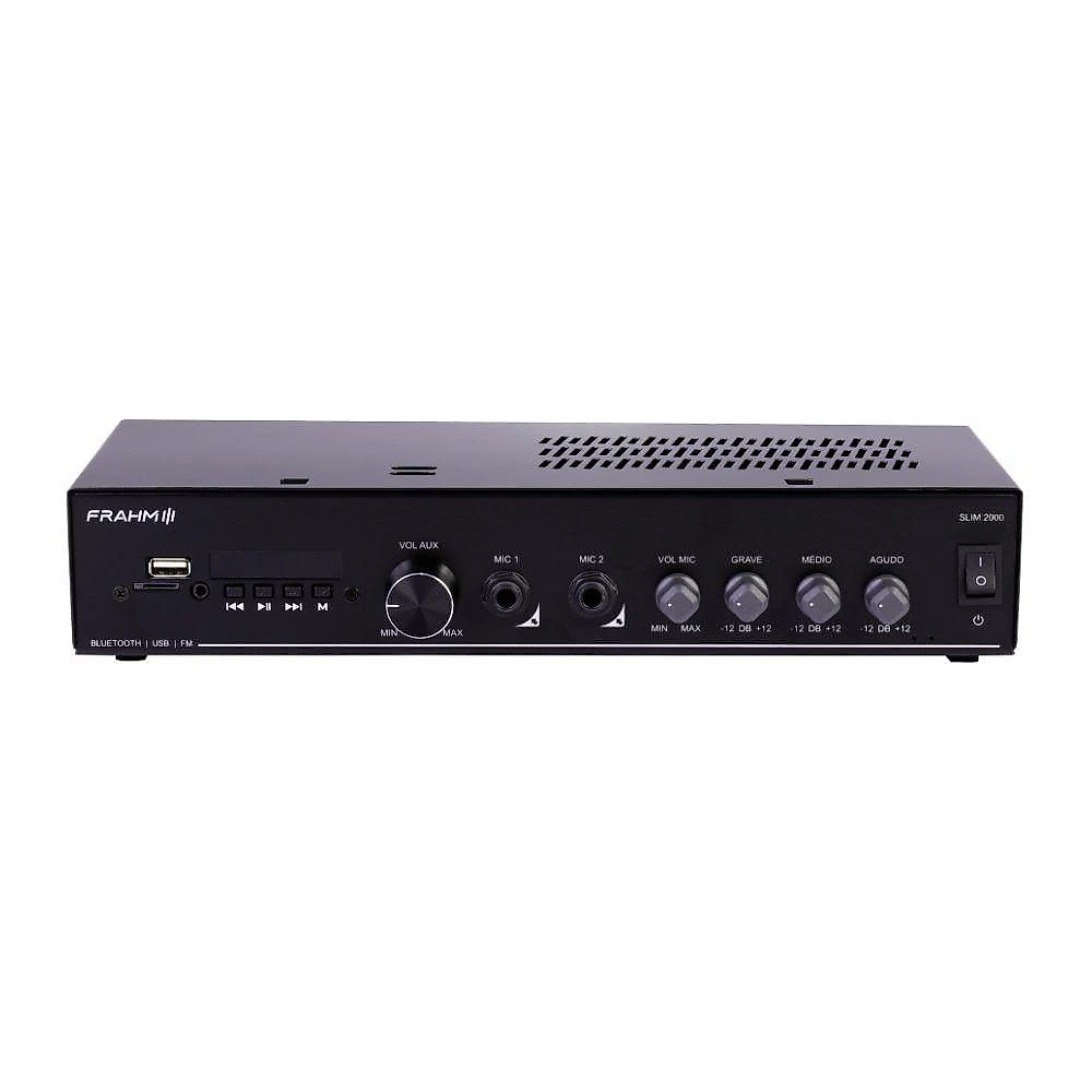 Amplificador Frahm Slim 2000 Optical G6 Mono Classe AB 120W RMS 2Ohm Bivolt