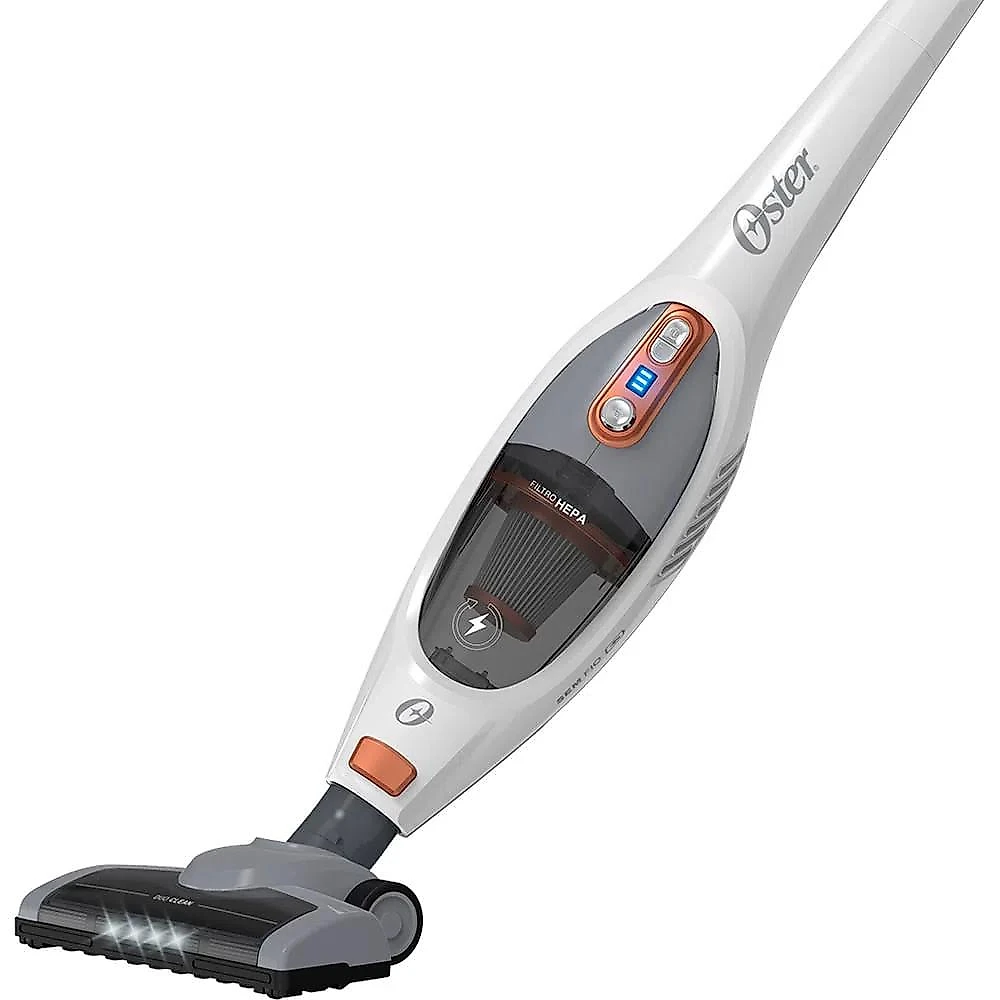 Aspirador de Pó Oster Vertical Sem Fio White Duo Clean 2 em 1 Bivolt OASP645 Bivolt