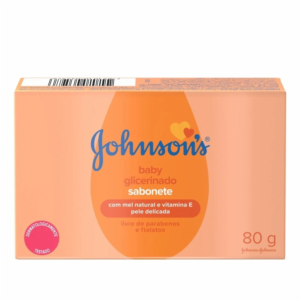 Sabonete Em Barra Johnsons Baby Glicerinado 80 G