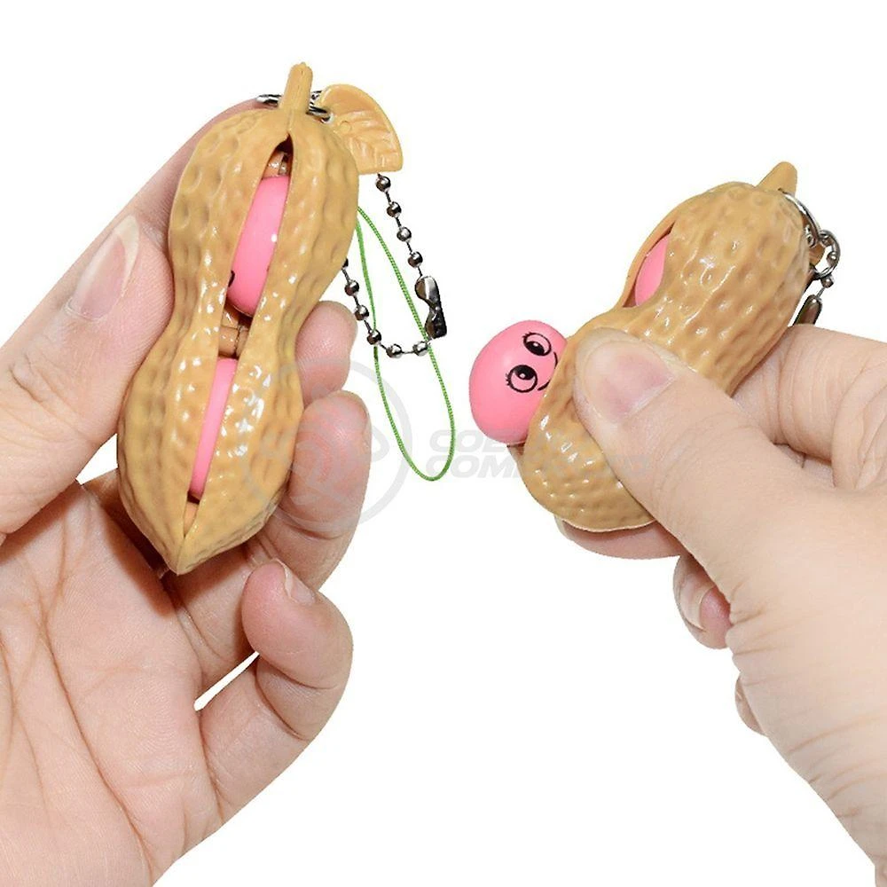 Chaveiro Amendoim Fidget Toy Anti Stress Tiktok Relaxa