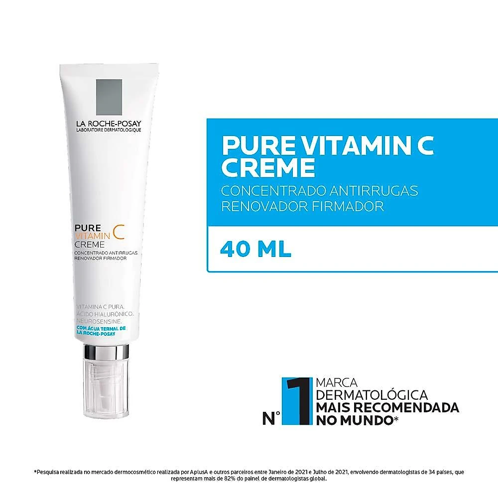 Creme facial anti-idade la roche-posay pure vitamin c 40ml