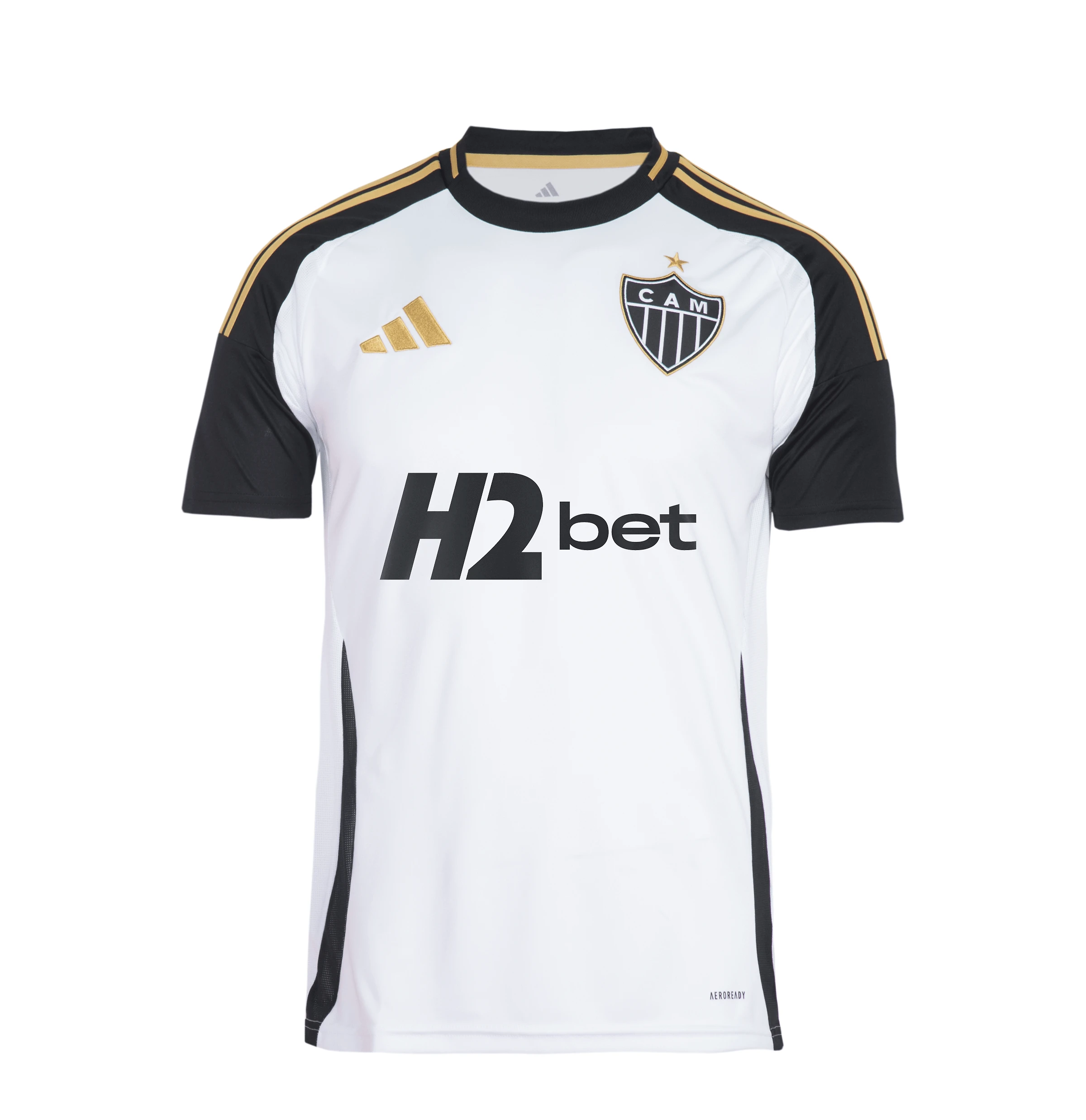 Miniatura Camisa Masculina adidas Atlético Mineiro 2025 - Jogo 2 Com Patrocínio H2bet 2GG