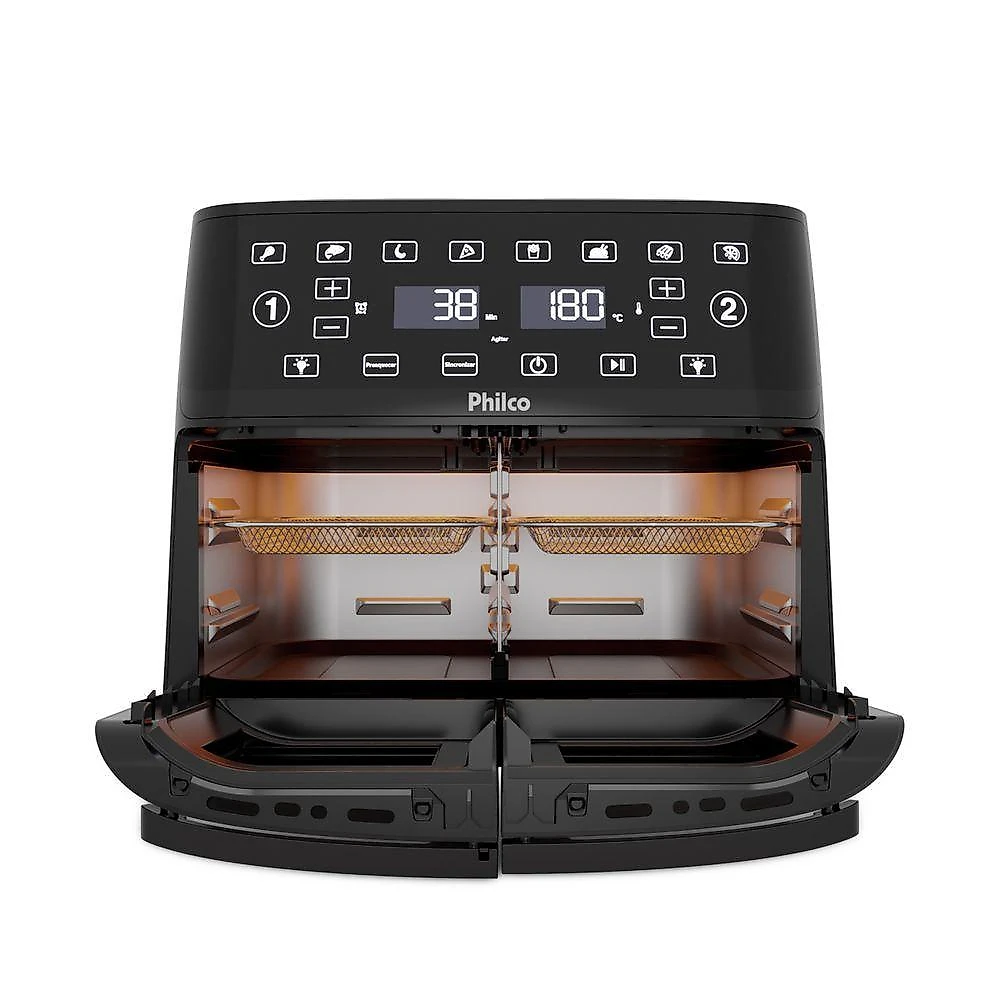 Air Fryer Philco 14L 4 Em 1 Painel Digital PAF14A 110V