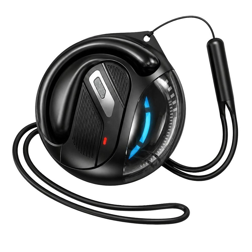 Fone de Ouvido MDM Pingente Mãos Livres à Prova D'água Bluetooth 5.3 Preto