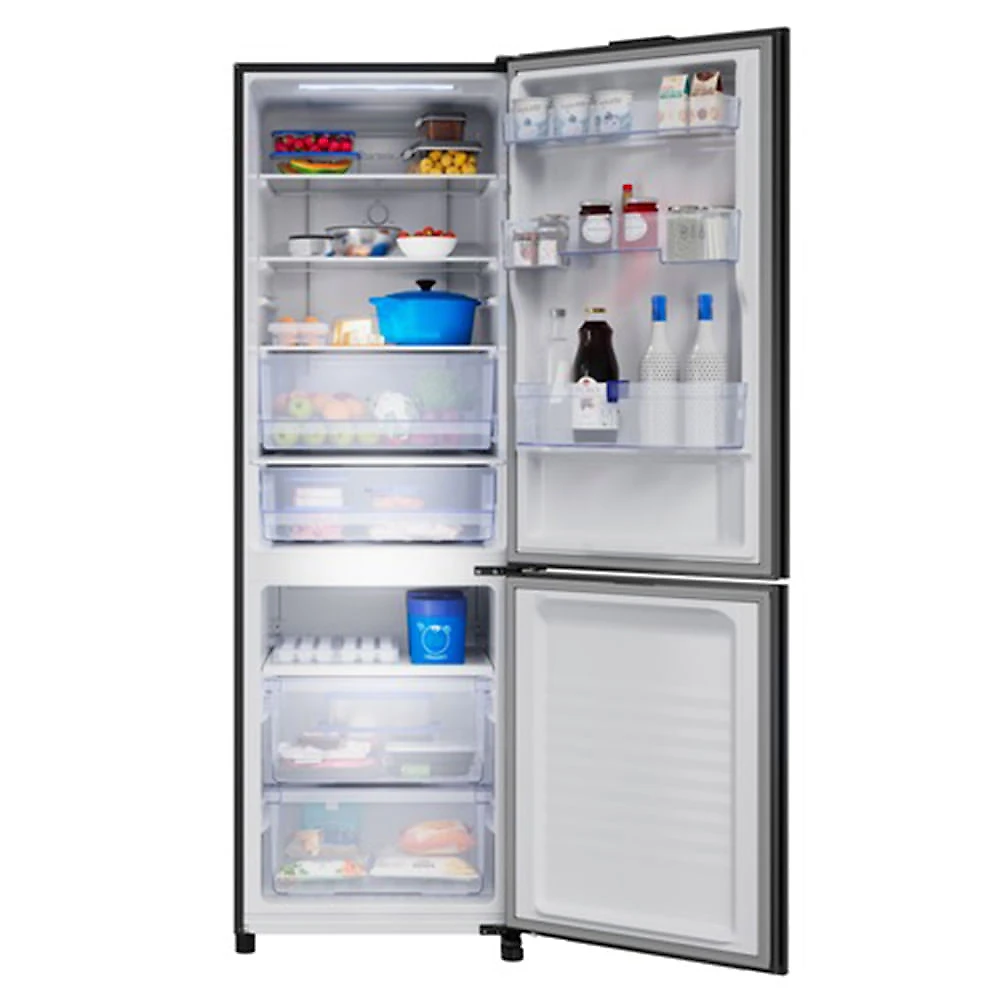 Refrigerador Bottom Freezer Panasonic de 02 Portas Frost Free com 407 Litros, Inverter e Painel Easy Touch Black Glass - BB41 110