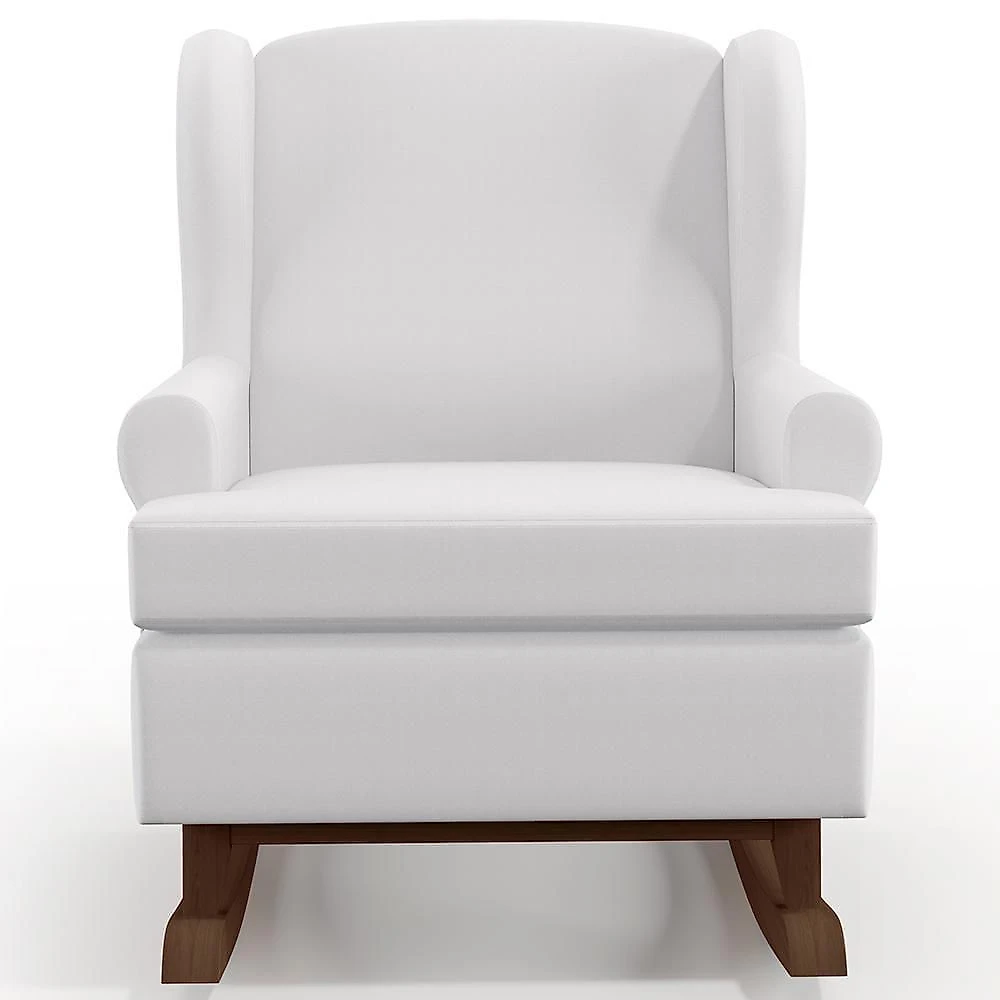 Poltrona Malu Base De Madeira P02 Facto Branco Fosco