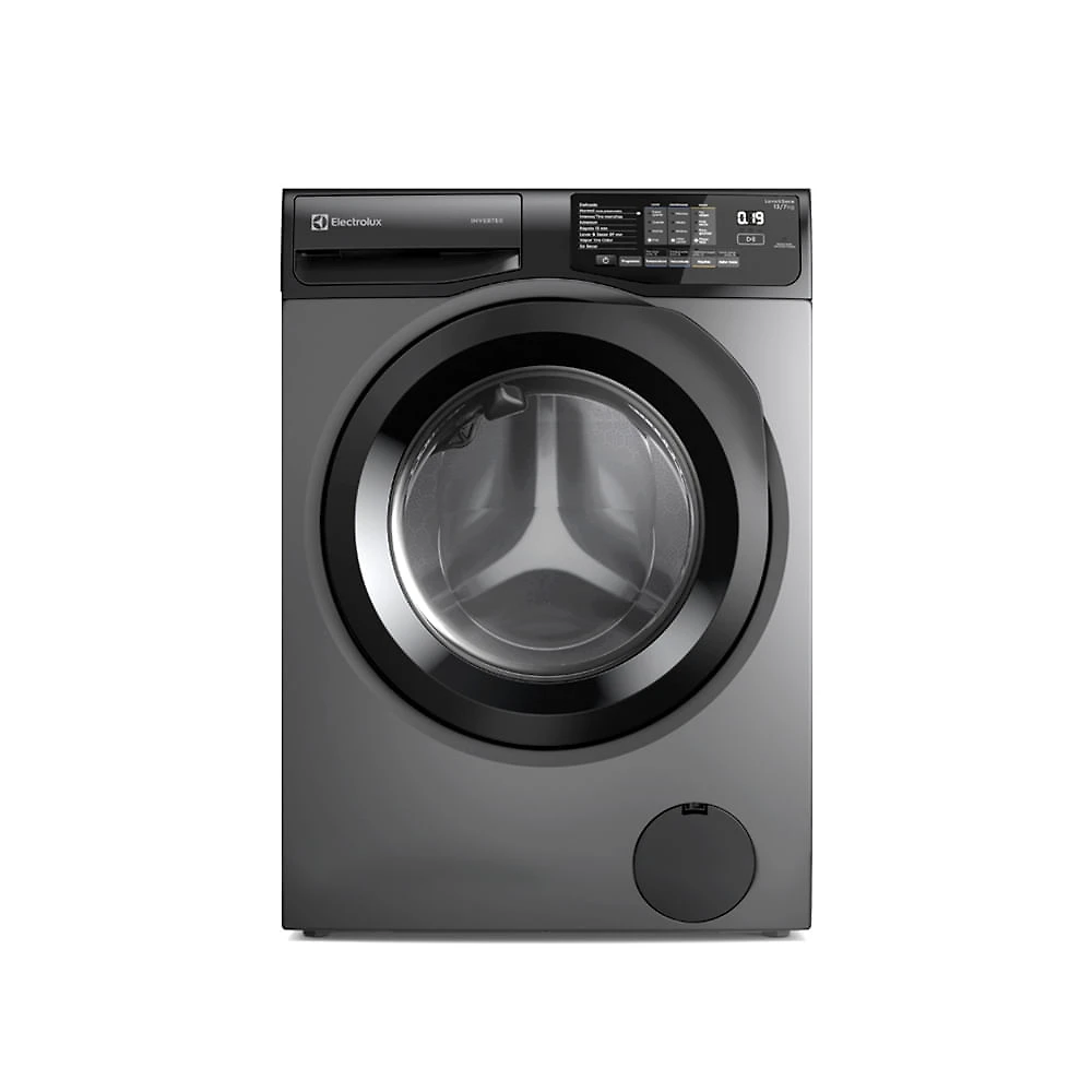 Lava & Seca 12Kg Electrolux Inverter Cinza Ônix com 8 Programas de Lavagem - LSC12