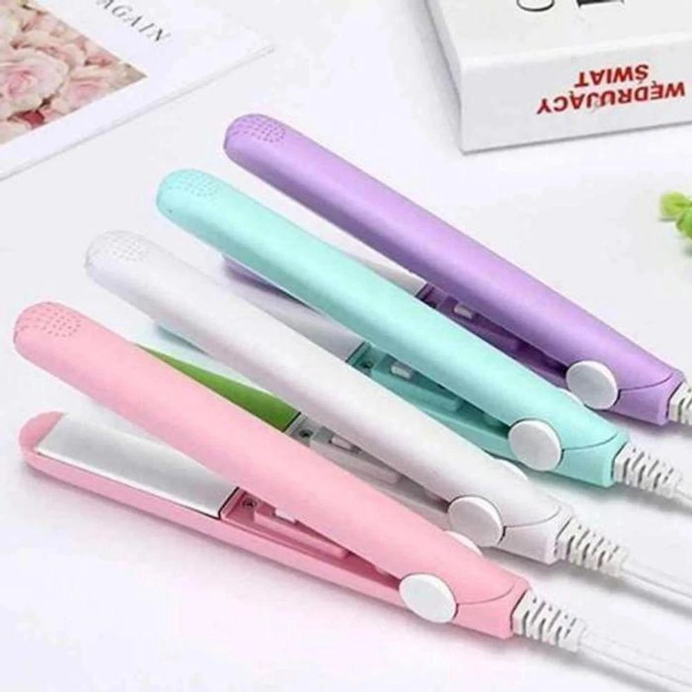 Mini Chapinha Prancha de Cabelo Portátil 2 em 1 com Case de Transporte Temperatura Máxima 160°