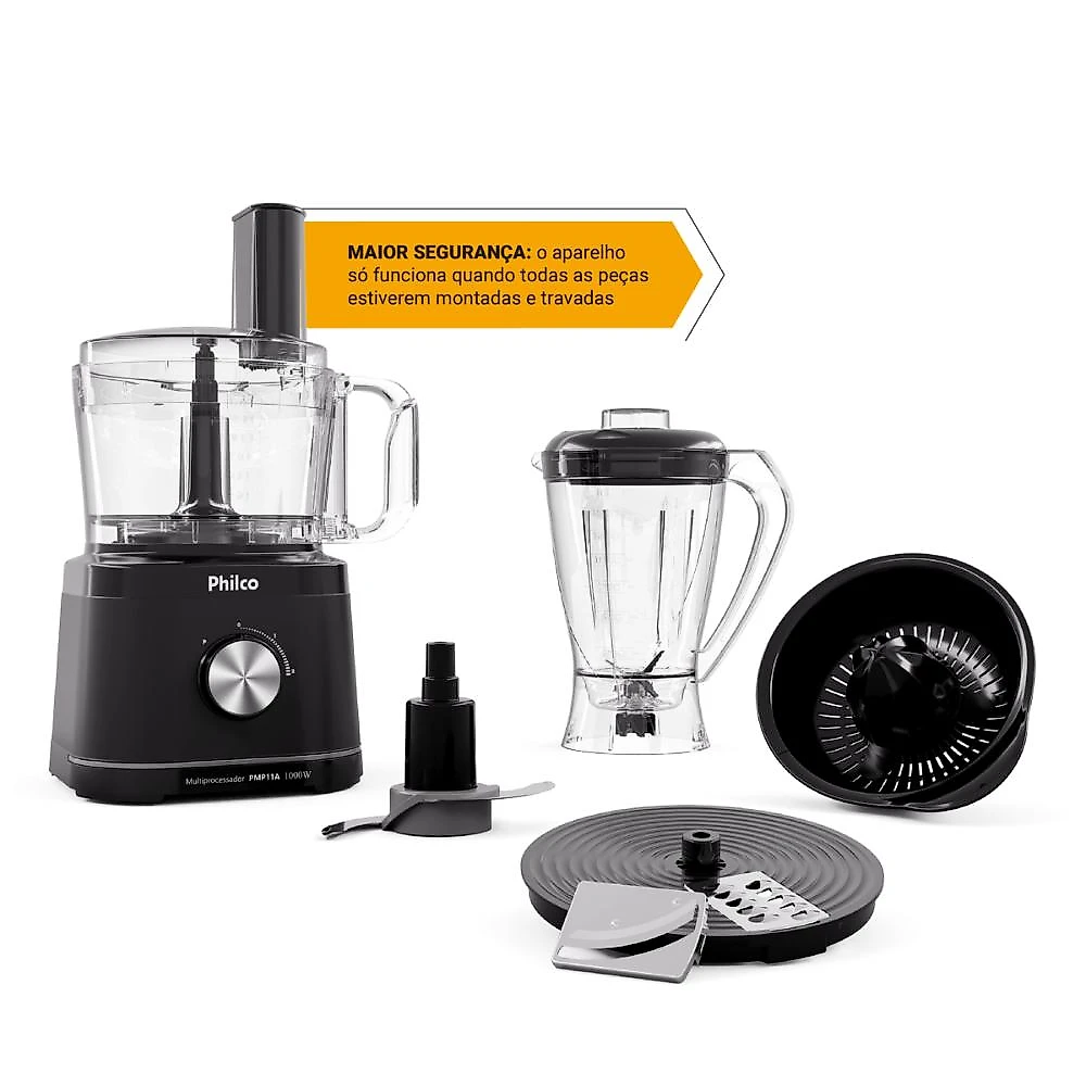 Multiprocessador Philco Concept 1000W 5 em 1 PMP11A 127V