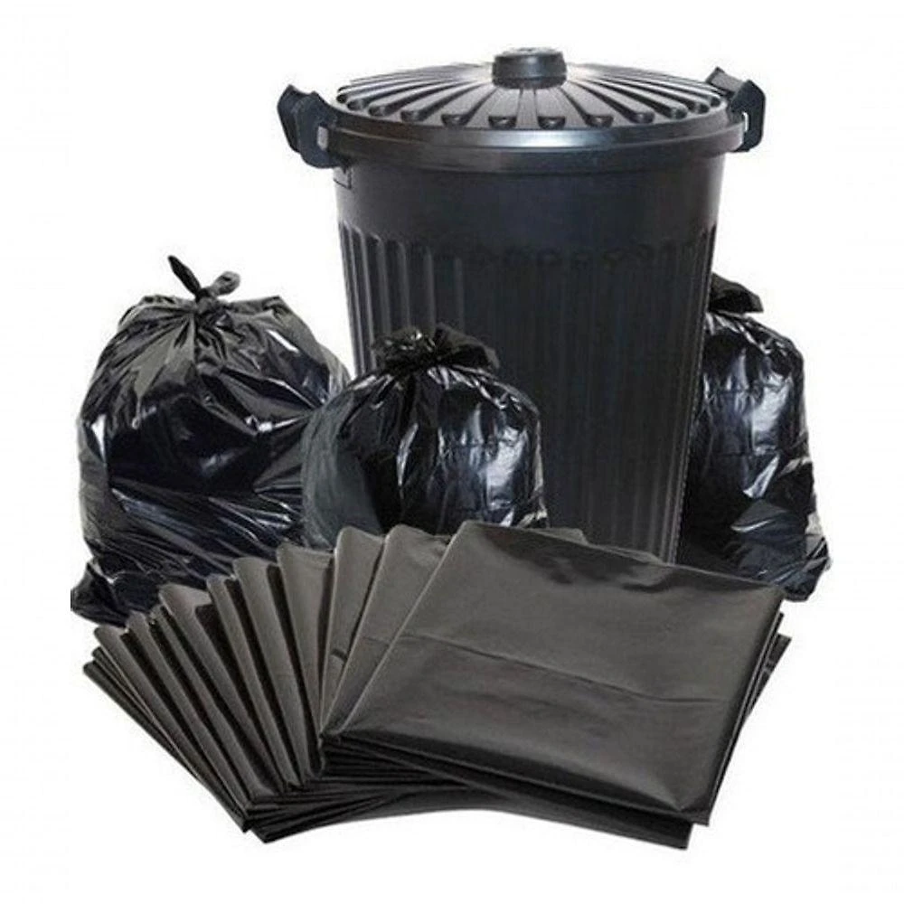 Saco para Lixo 30 Litros Pacote com 100 Unidades Alta Resistência Preto Higipack