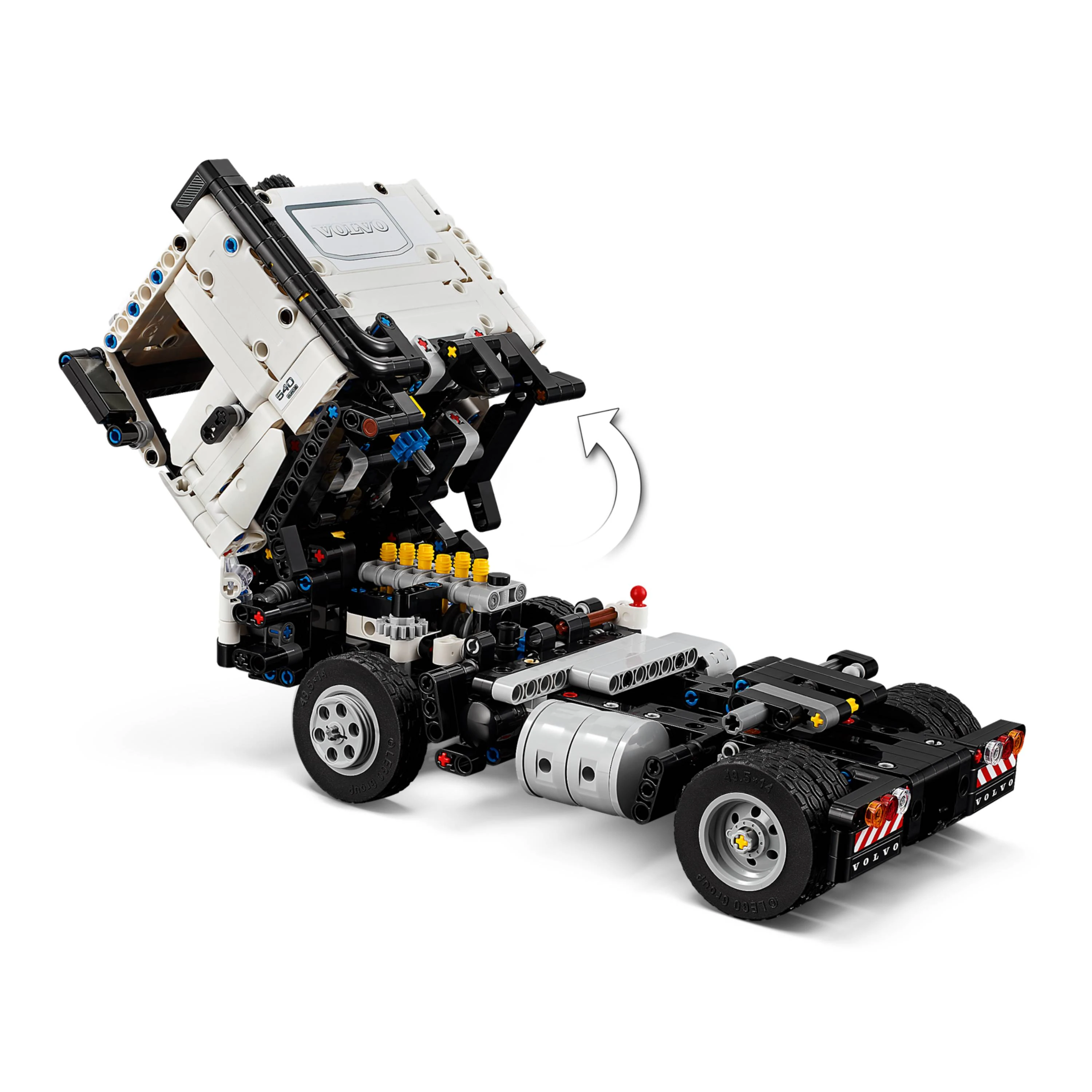 Miniatura LEGO Technic - Caminhão Volvo FMX e escavadeira elétrica EC230