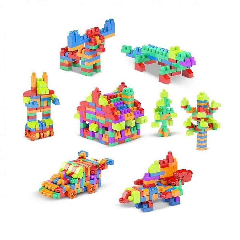 Brinquedo de Montar Click 440 Peças com Sacola Dismat Brinquedos