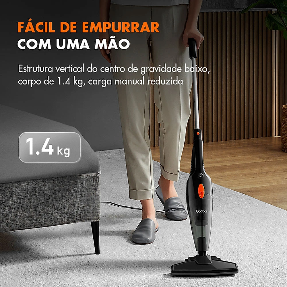 Aspirador De Po Vertical Gaabor Smart Sweep GVCW-M15A Preto 127V