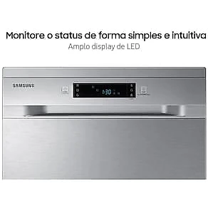 Lava-Louças Samsung DW60C7050FS/AZ 14 Serviços com Display de LED 110V – Inox
