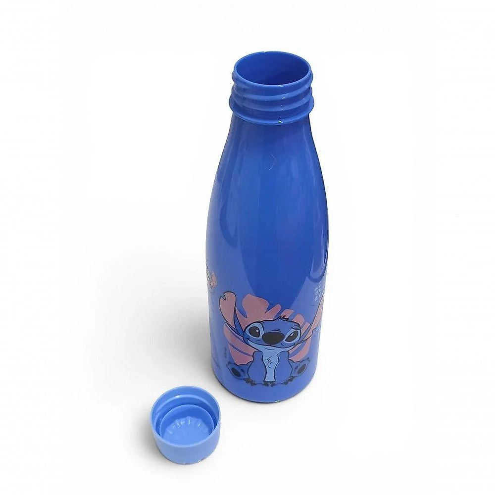 Garrafa Squeeze Paris com Estampa Stitch Fofo em PET Livre de BPA para Academia Escola Azul