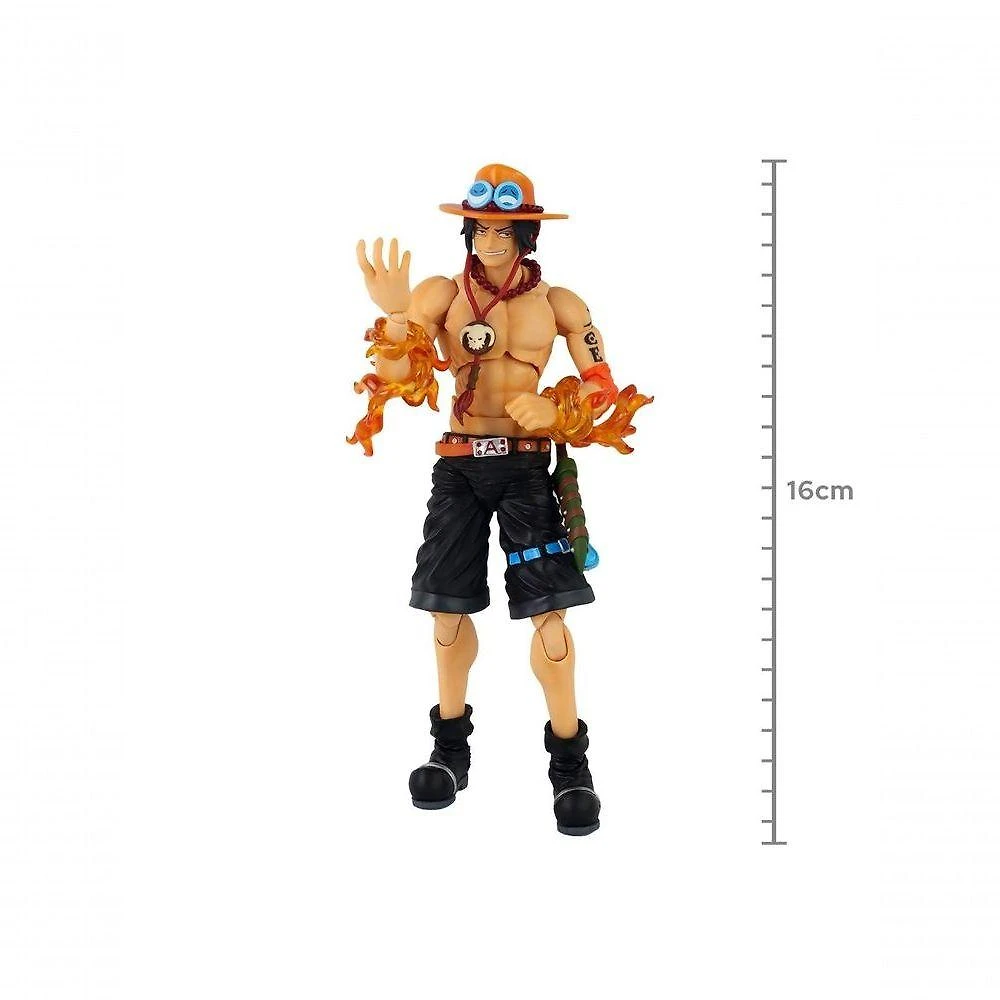 Action Figure de Coleção Megahouse Variable Action Heroes Portgas D. Ace Articulada de 16 cm