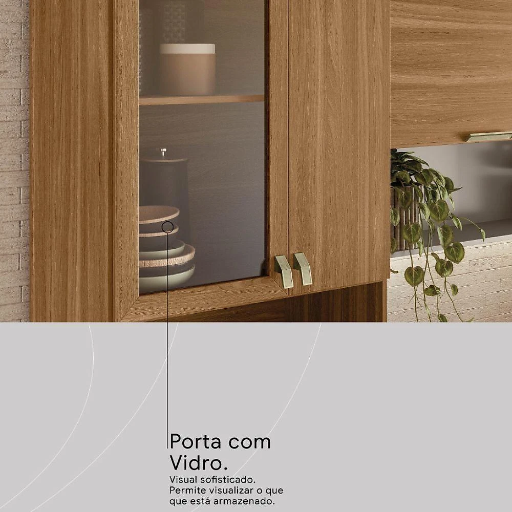 Cozinha Modulada 3 Pecas 250 Cm Mdp Alba Amendola Nude Prime Demobile Amendola Nude Prime