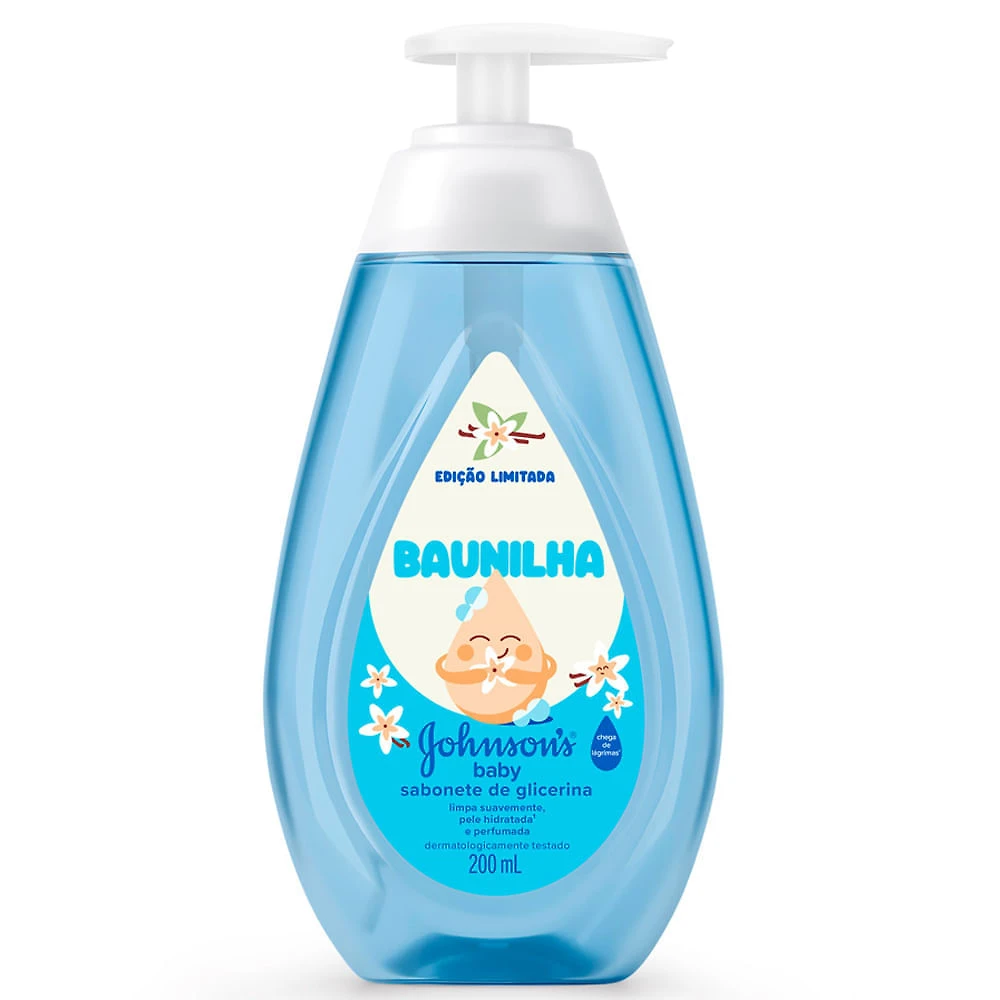 Sabonete Líquido de Glicerina Johnson's Baby Baunilha Edição Limitada 200ml