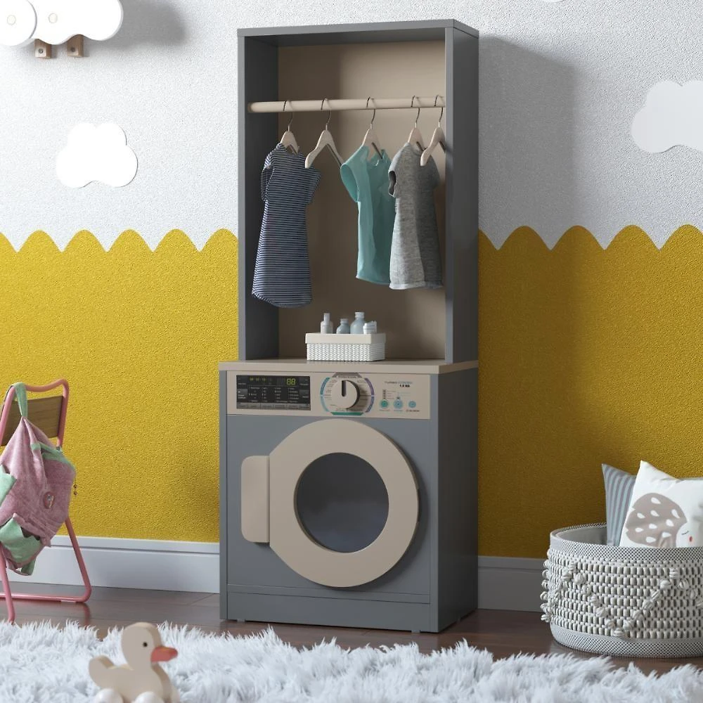 Lavanderia Infantil De Brinquedo Washington Cinza