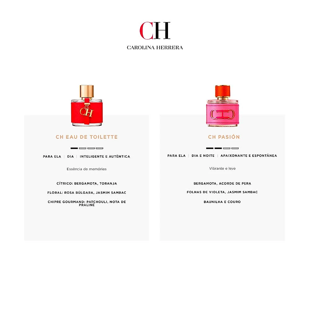 CH Pasión Carolina Herrera -Perfume Feminino - Eau de Parfum 100ml
