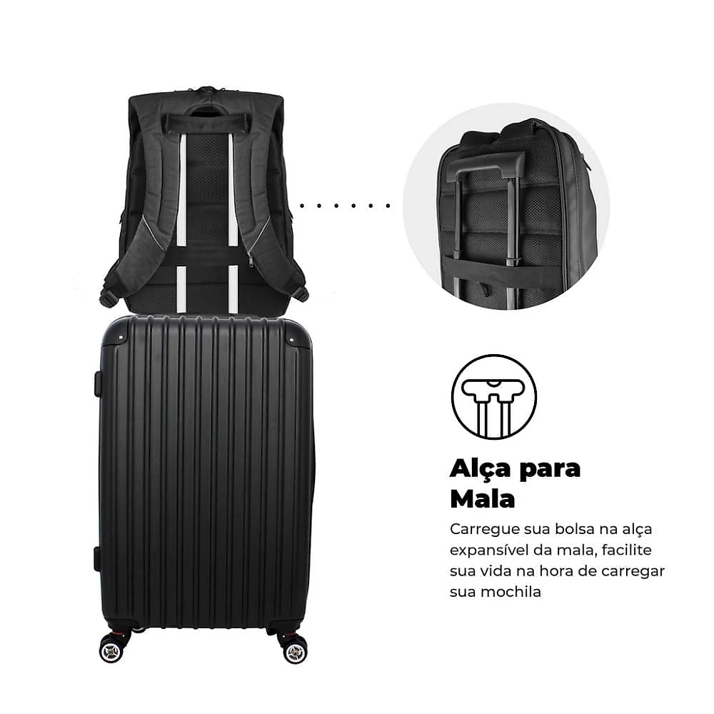 Mochila Locker compatível com notebook dell samsung macbook - Gorila Shield