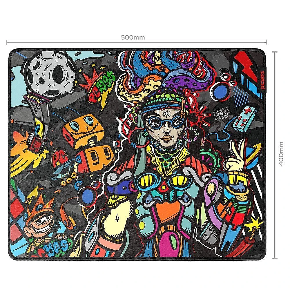 Mouse Pad Gamer Ágata 500 X 400MM Superfície Otimizada Base Antiderrapante Pcyes