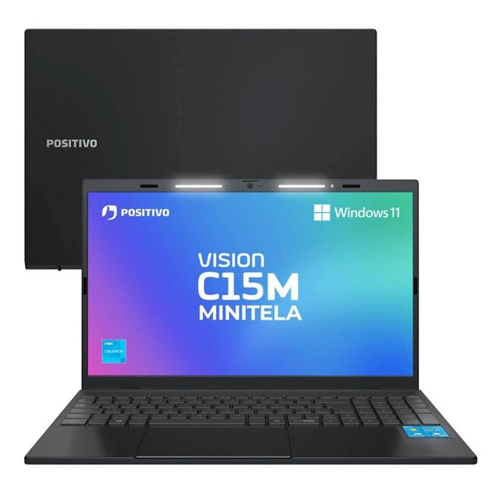 Notebook Vision Intel Celeron N4500 4GB 128GB 15,6" Cinza Positivo