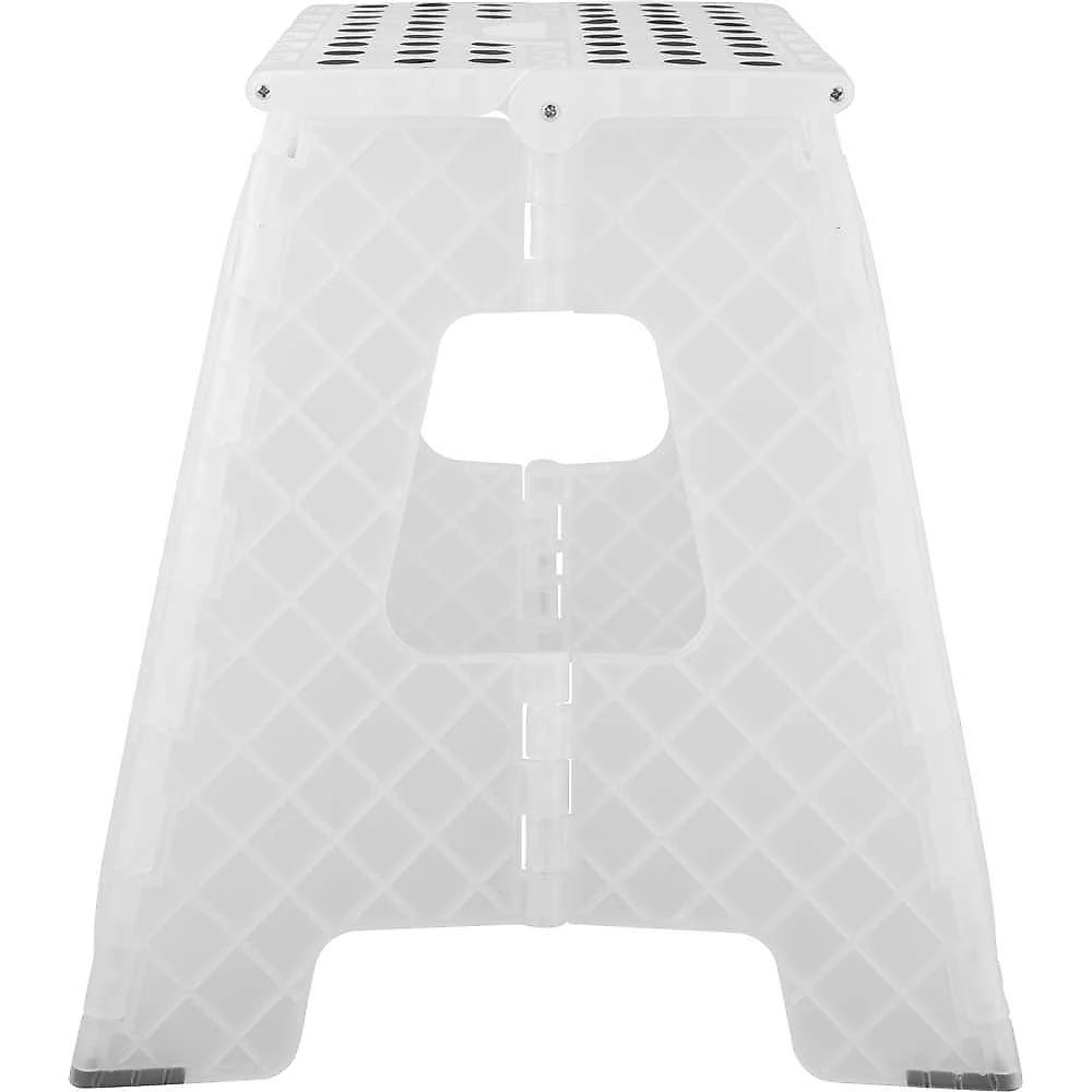 Banqueta plástica dobrável 360 mm transparente vonder