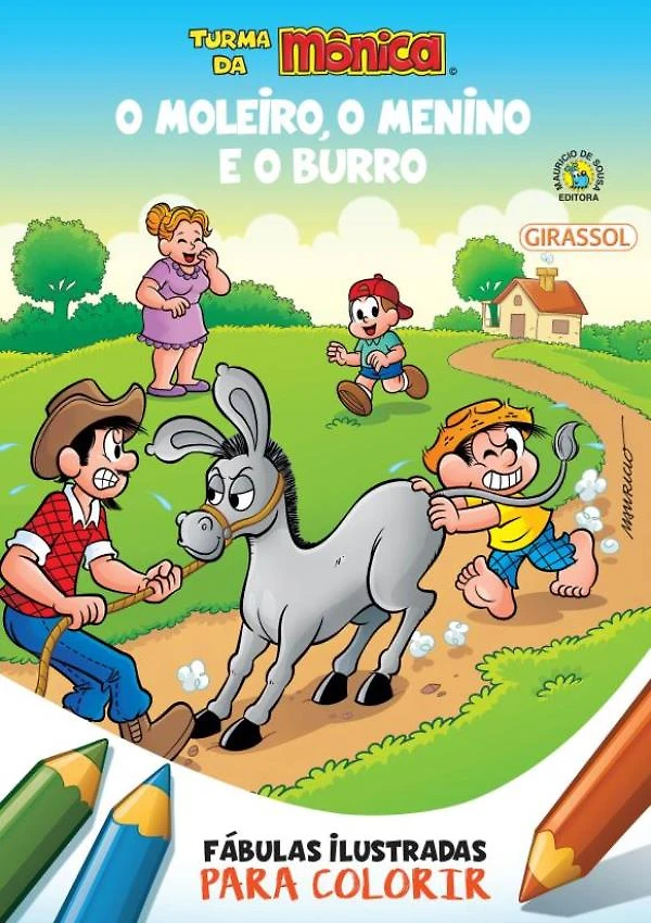 Turma Da Monica - Fabulas Ilustradas Para Colorir - O Mole