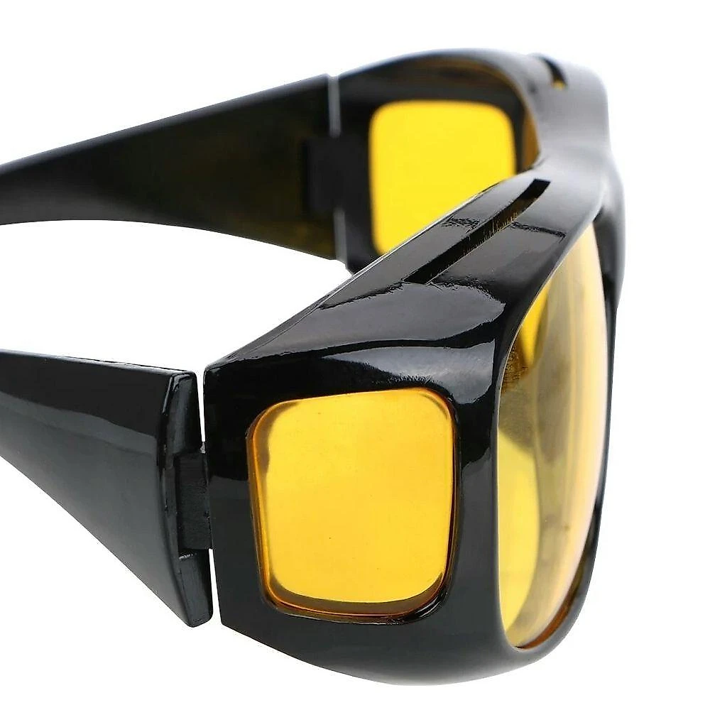 Oculos Visao Noturna 2 Un. Dirigir Moto Carro Protecao Uv