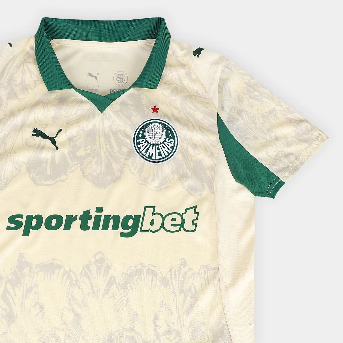 Camisa Palmeiras KidSuper Torcedor Puma Feminina Off White - EP