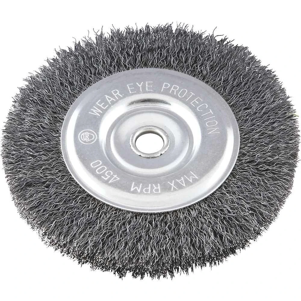 Escova Circular de Aco Ondulada 6 X 1-2 X 5-8 152,4MM X 12,7MM X 15,9MM Vonder