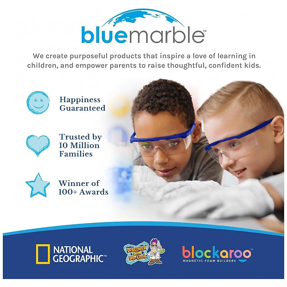 Kit Eletrônico National Geographic Circuit Maker para Crianças com 60 Projetos de Circuitos Elétricos, Brinquedo STEM de Circuitos Elétricos, Blue