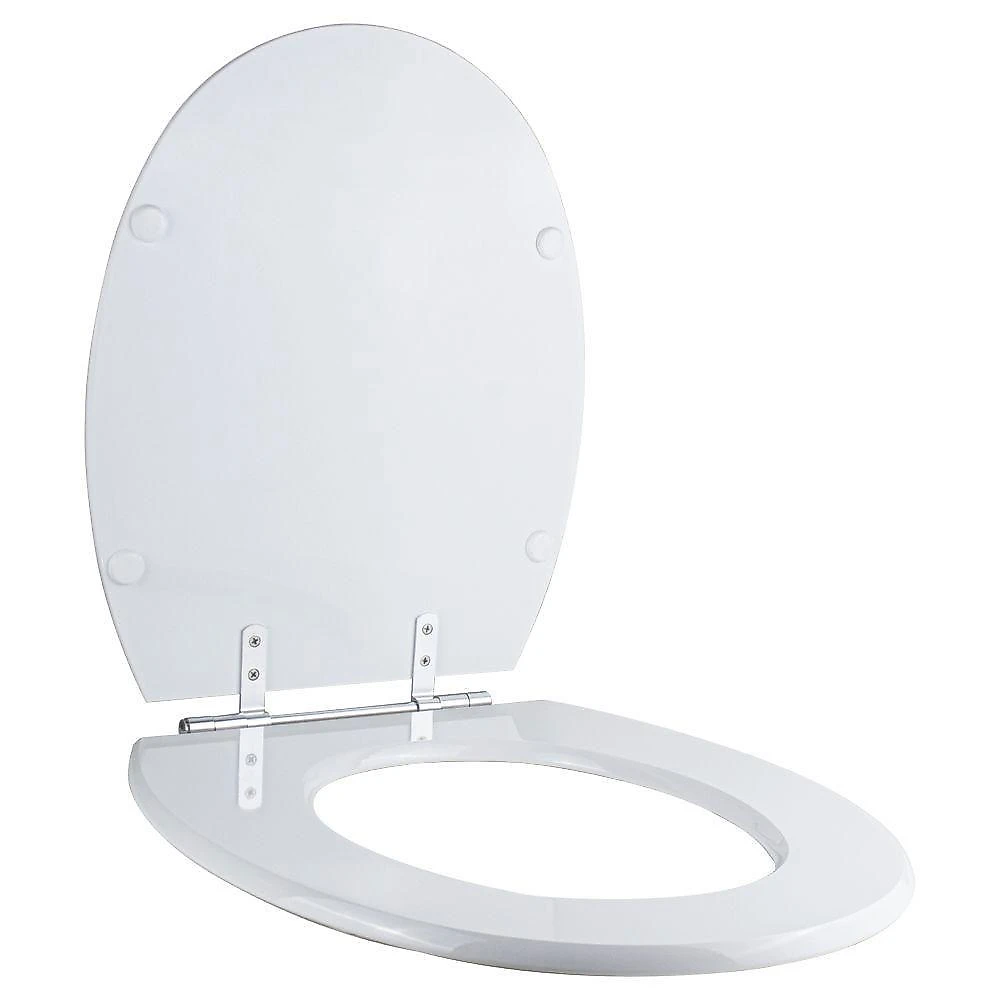 Assento Sanitário Spot Alongado Resina Plástica Convencional Alumínio Anodizado Branco webcontinental-7897116771763