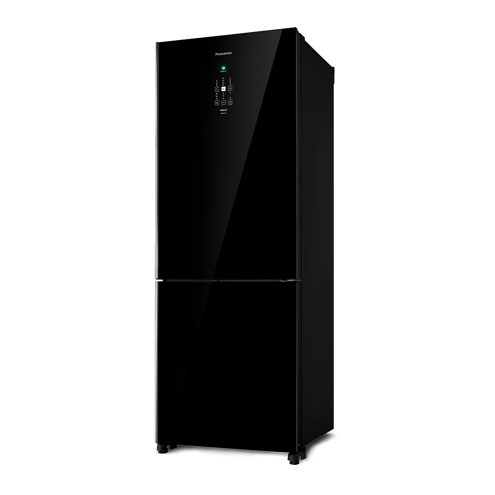Geladeira Panasonic BB71 511L Black Glass Bottom Freezer Frost Free Inverter A - NR-BB71GV7B NR-BB71GV7BA