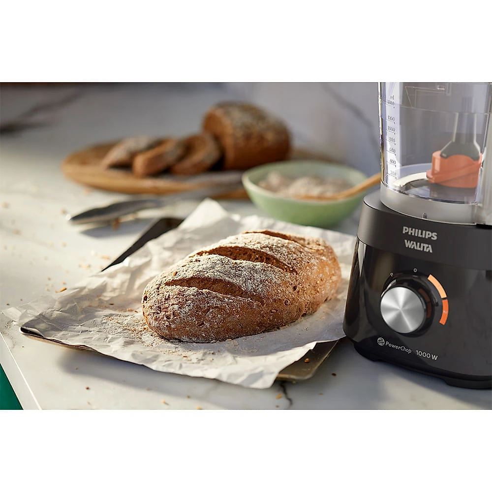 Multiprocessador de Alimentos Philips Walita PowerChop 1000 com 02 Velocidades, Capacidade de 1,5 Litros - HR7304 110
